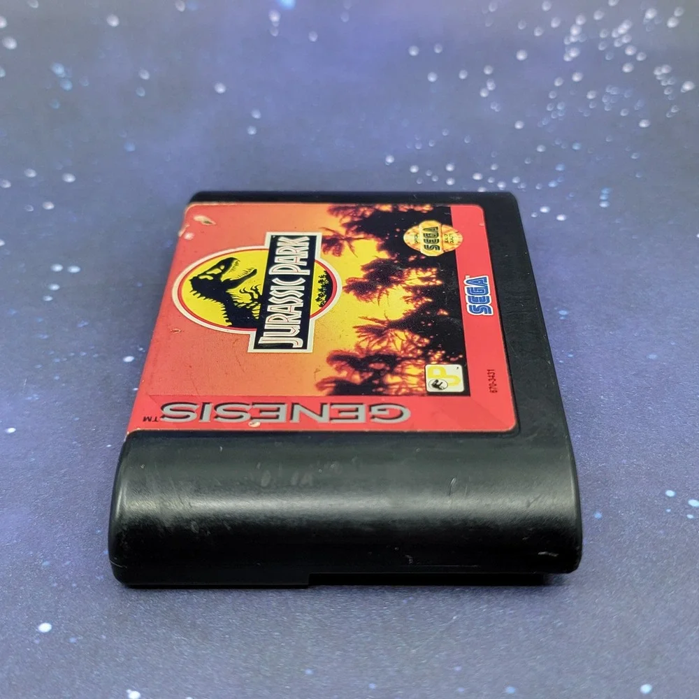 Jurassic Park Sega Genesis Video Game Cartridge 16-Bit Retro 670-3431 Authentic